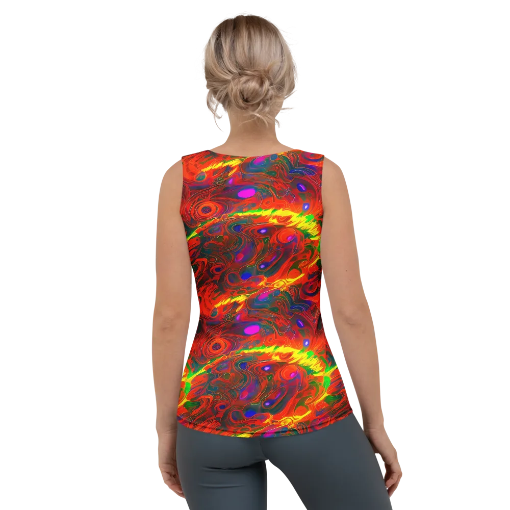 Blampied Blaze on Women's Tank Top — Back