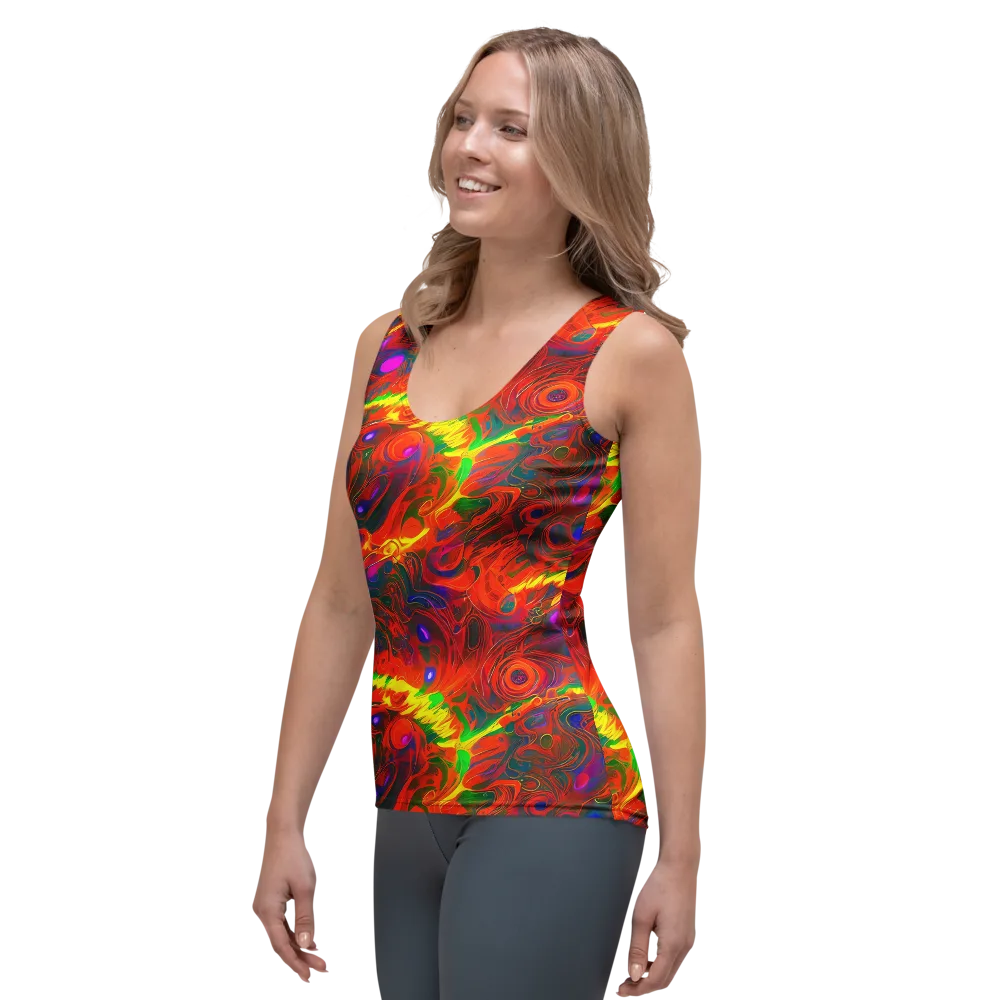 Blampied Blaze on Women's Tank Top — Left Front