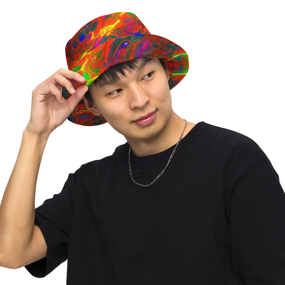 Blampied Blaze on Reversible Bucket Hat — Front Inside