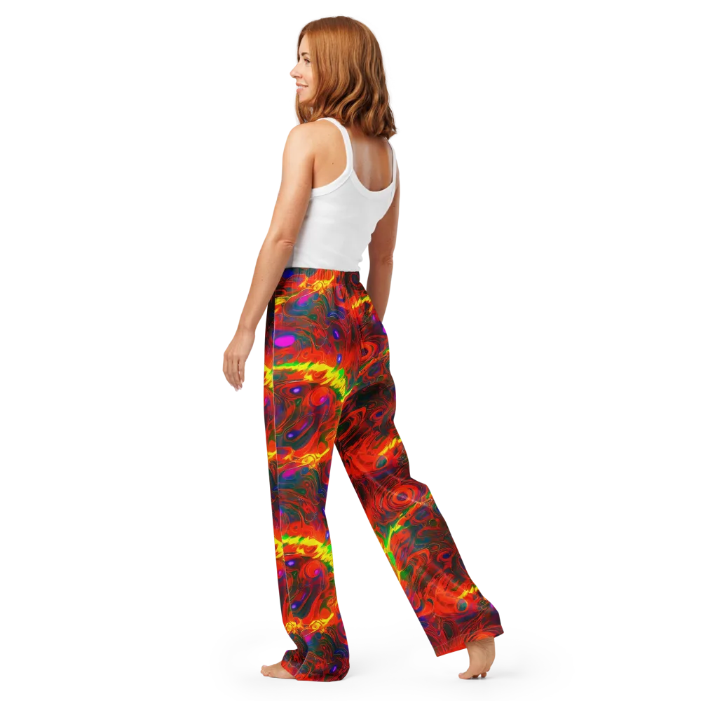 Blampied Blaze on Women's Pajama Pants — Back