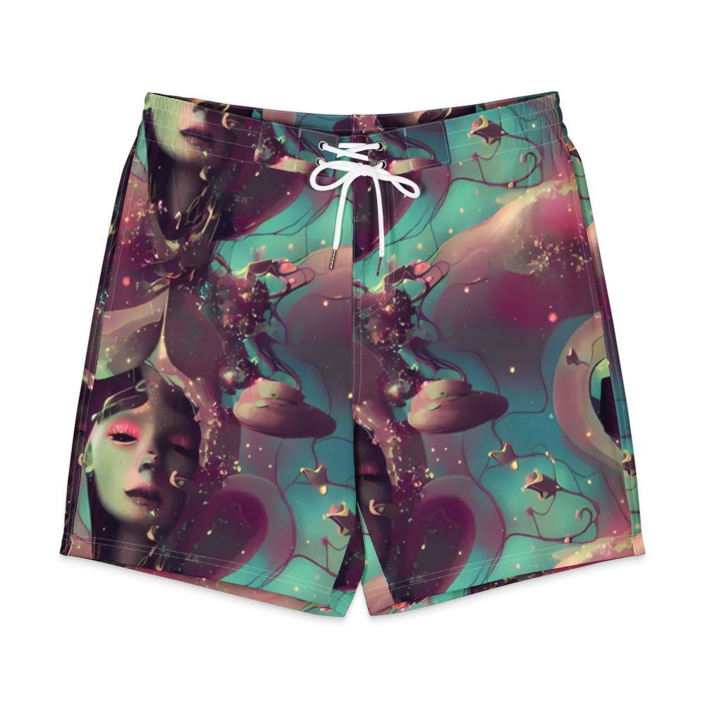 Nouveau Galaxy on Men's Board Shorts — Front