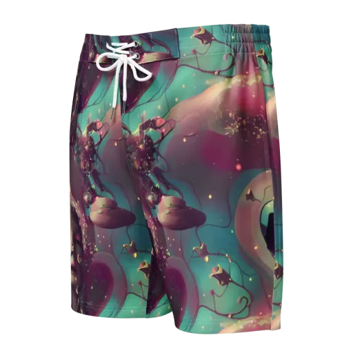 Nouveau Galaxy on a Men's Board Shorts