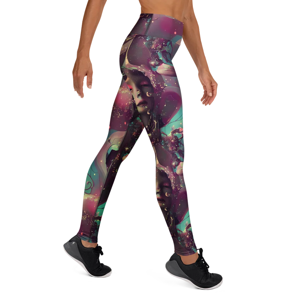 Nouveau Galaxy on Yoga Leggings — Right