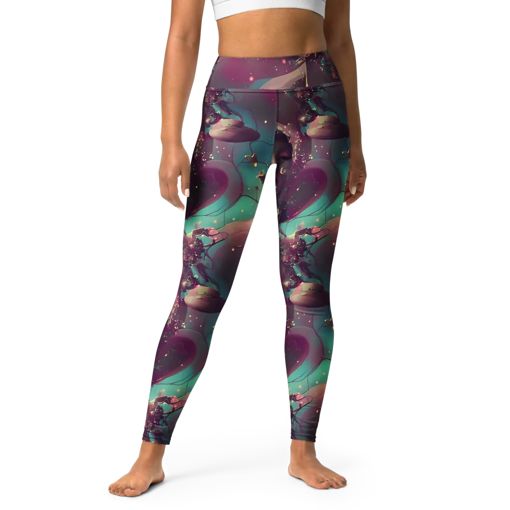 Nouveau Galaxy on Yoga Leggings — Front