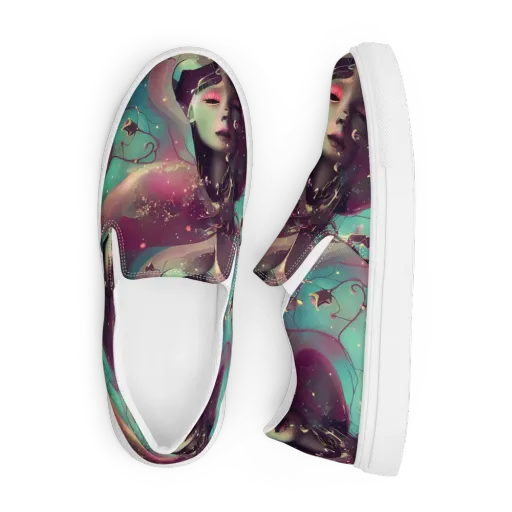 Nouveau Galaxy on a Men's Slip-On Canvas Shoes