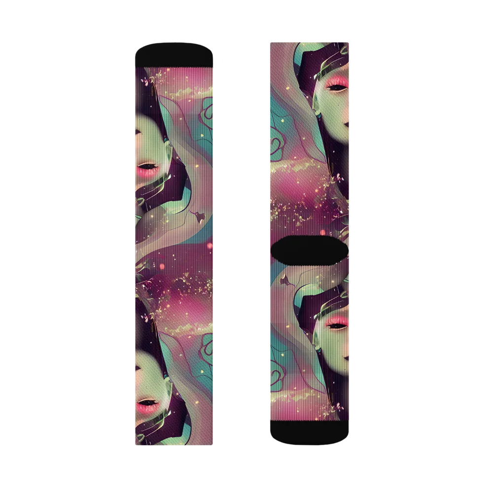 Nouveau Galaxy on Socks — Left Sock