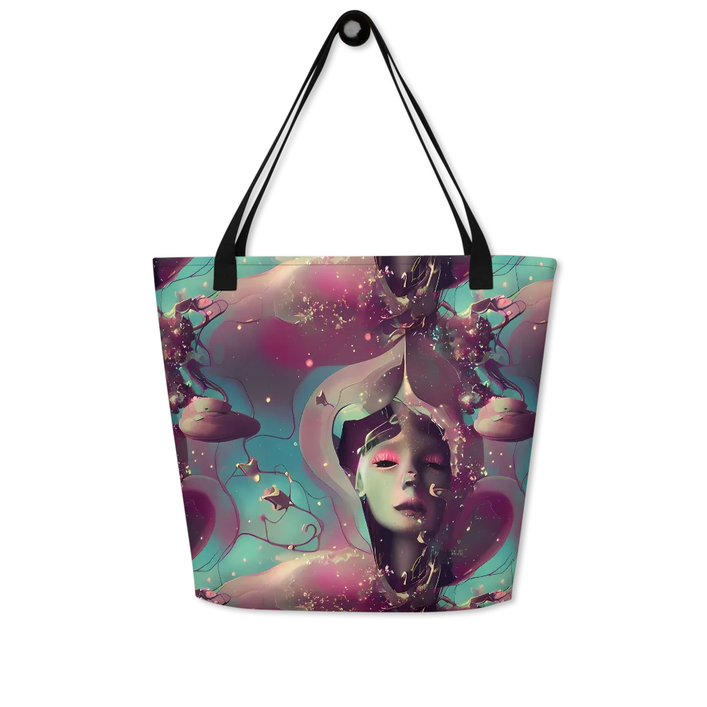 Nouveau Galaxy on Large Tote Bag W/ Pocket — Front