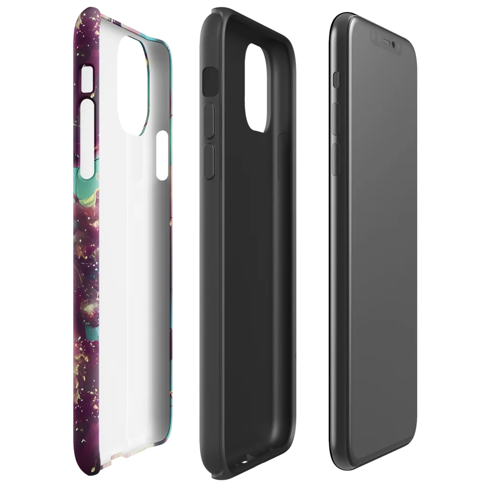 Nouveau Galaxy on Tough Case for iPhone® — Right