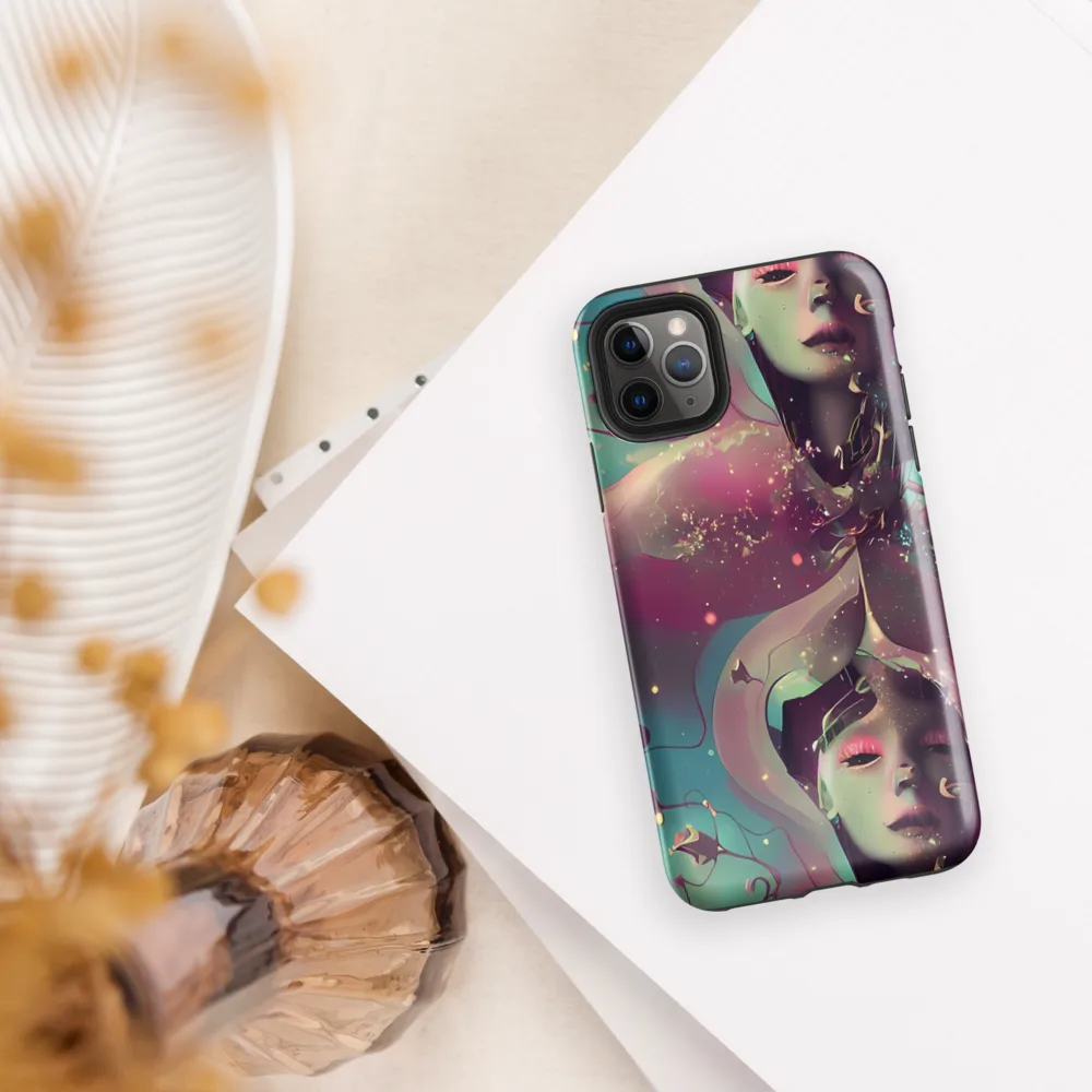 Nouveau Galaxy on Tough Case for iPhone® — Front