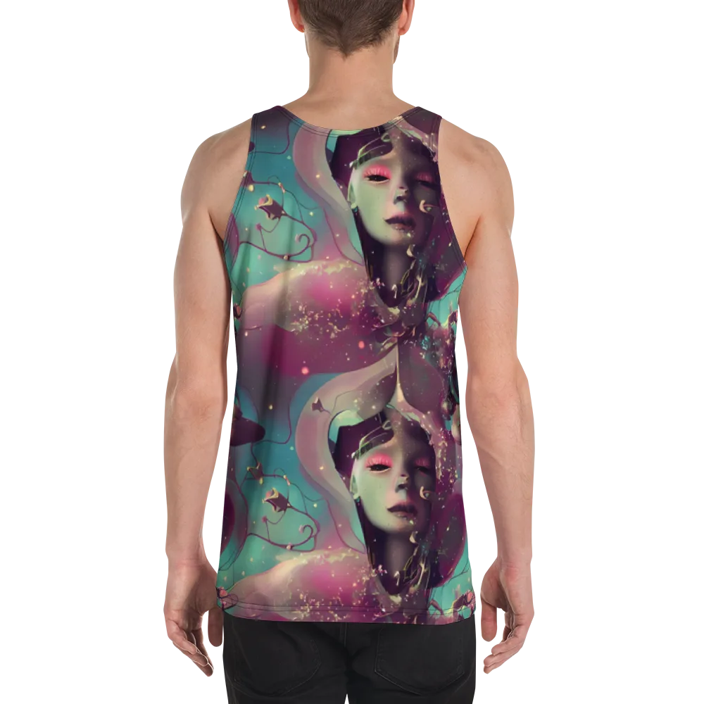 Nouveau Galaxy on Men's Tank Top — Back