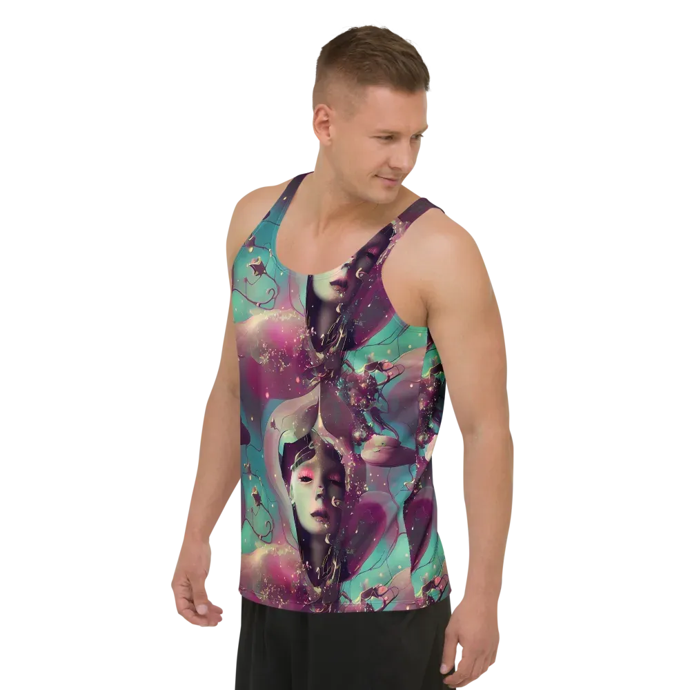 Nouveau Galaxy on Men's Tank Top — Left Front