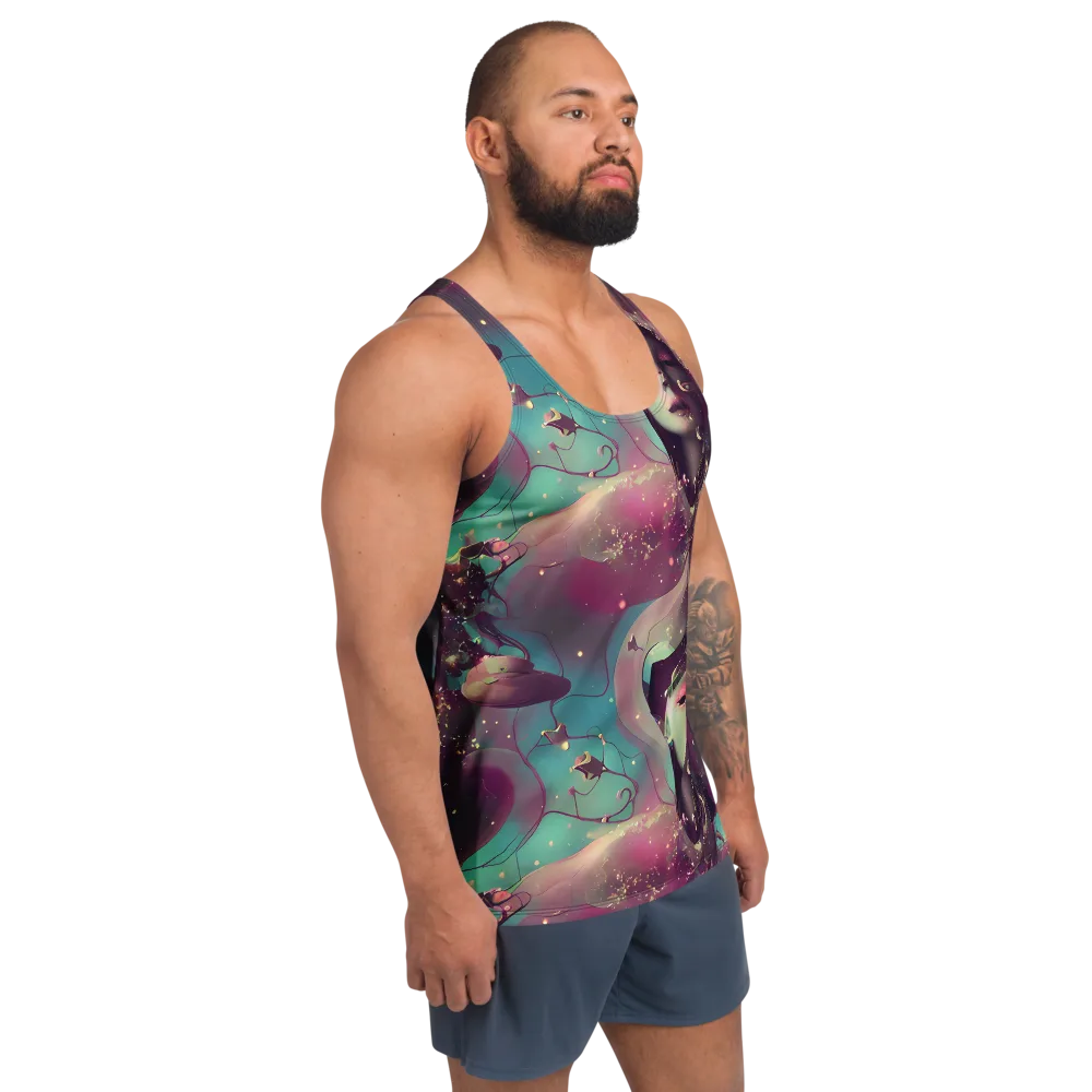 Nouveau Galaxy on Men's Tank Top — Right Front