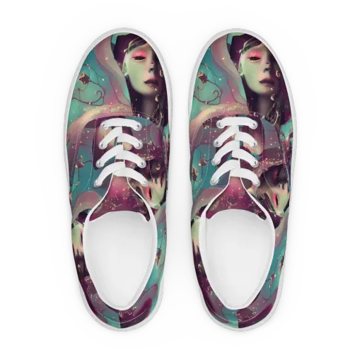 Nouveau Galaxy on a Men's Lace-Up Canvas Shoes