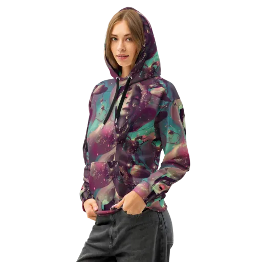 Nouveau Galaxy on a Cotton Hoodie