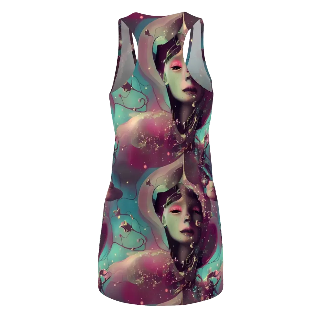 Nouveau Galaxy on Racerback Dress — Back