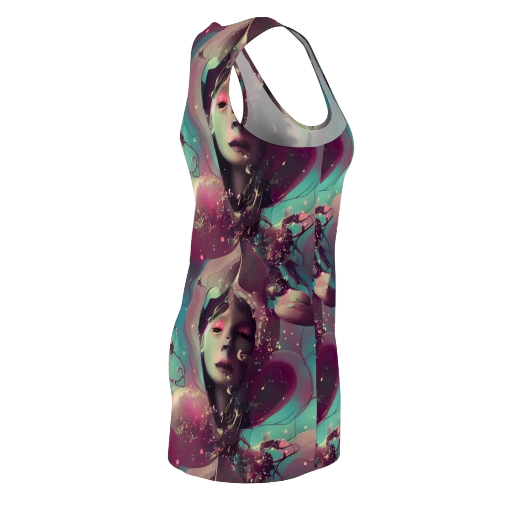 Nouveau Galaxy on Racerback Dress — Back Side