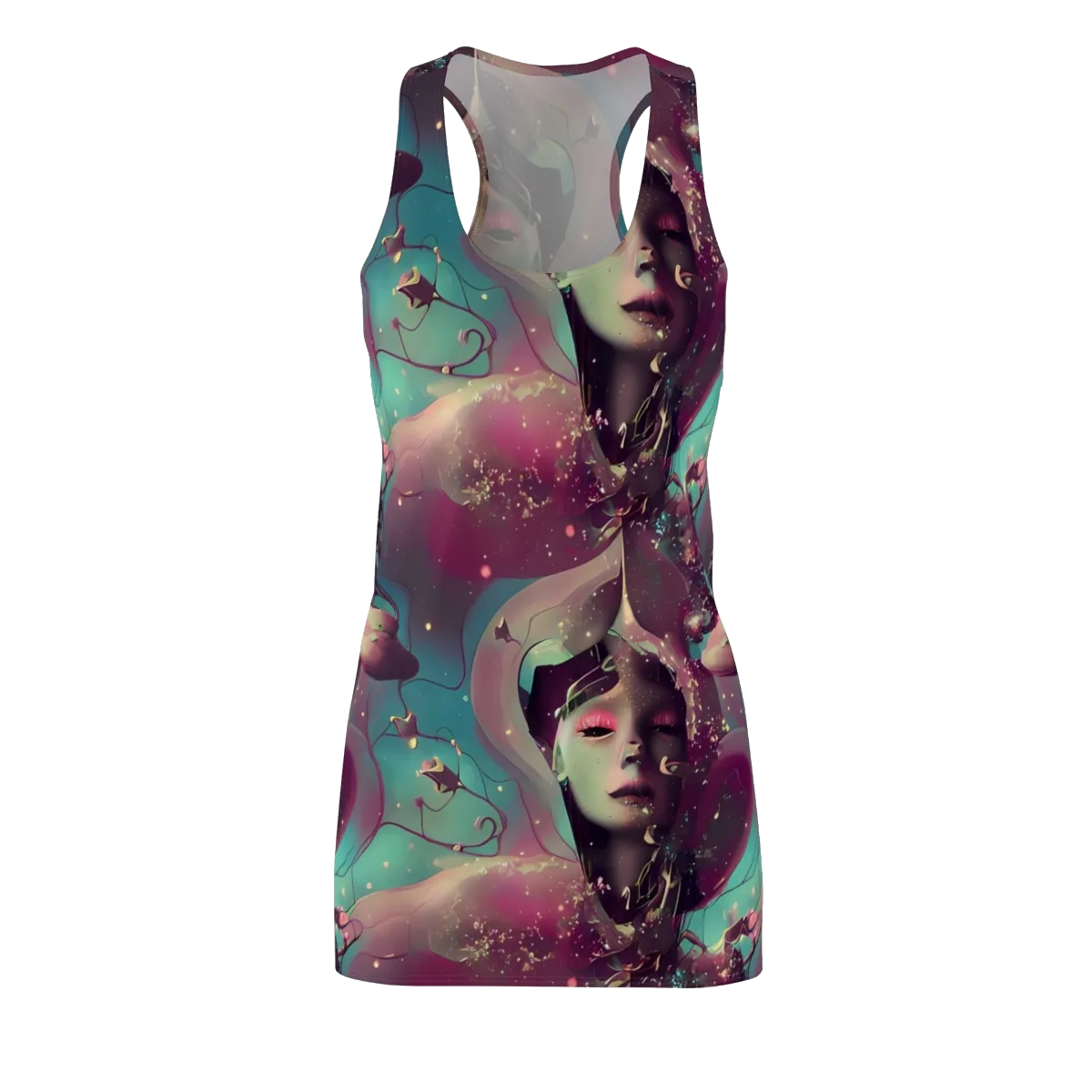 Nouveau Galaxy on Racerback Dress — Front