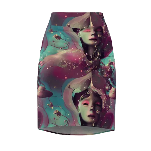 Nouveau Galaxy on a Pencil Skirt