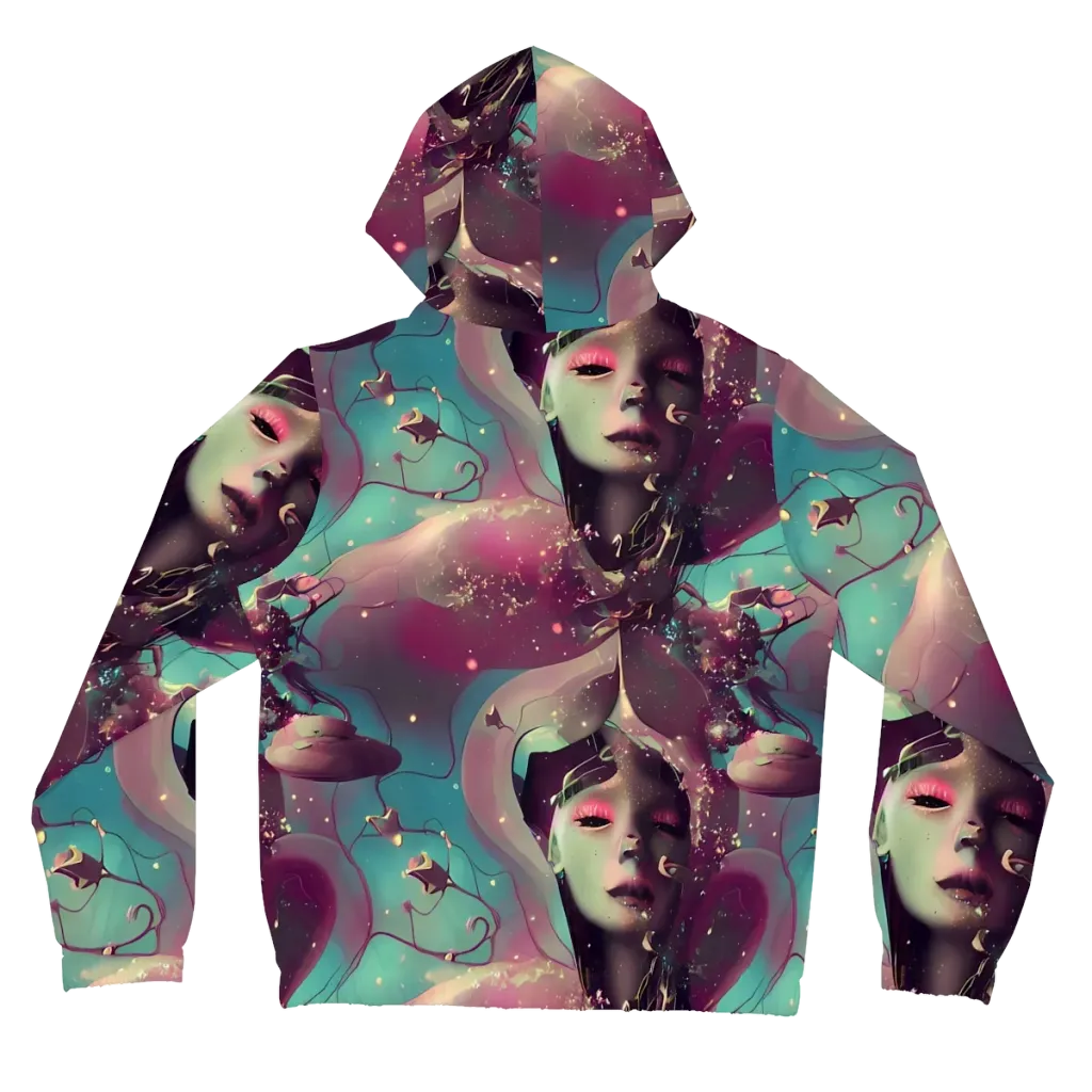 Nouveau Galaxy on Women's Full-Zip Hoodie — Back