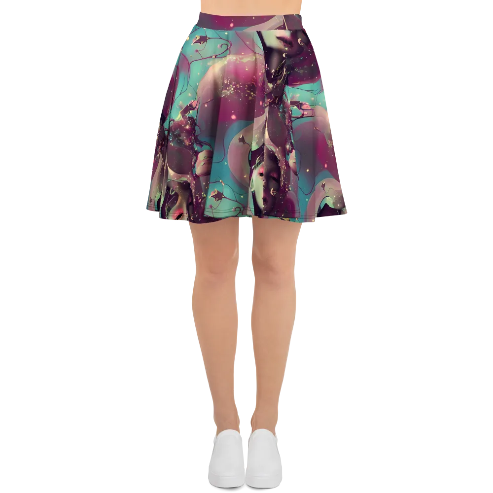 Nouveau Galaxy on Skater Skirt — Front