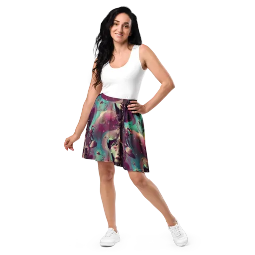 Nouveau Galaxy on a Skater Skirt