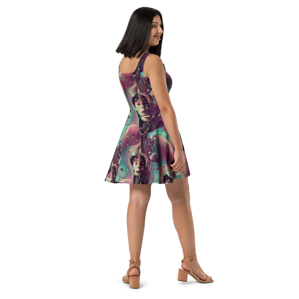 Nouveau Galaxy on Skater Dress — Right