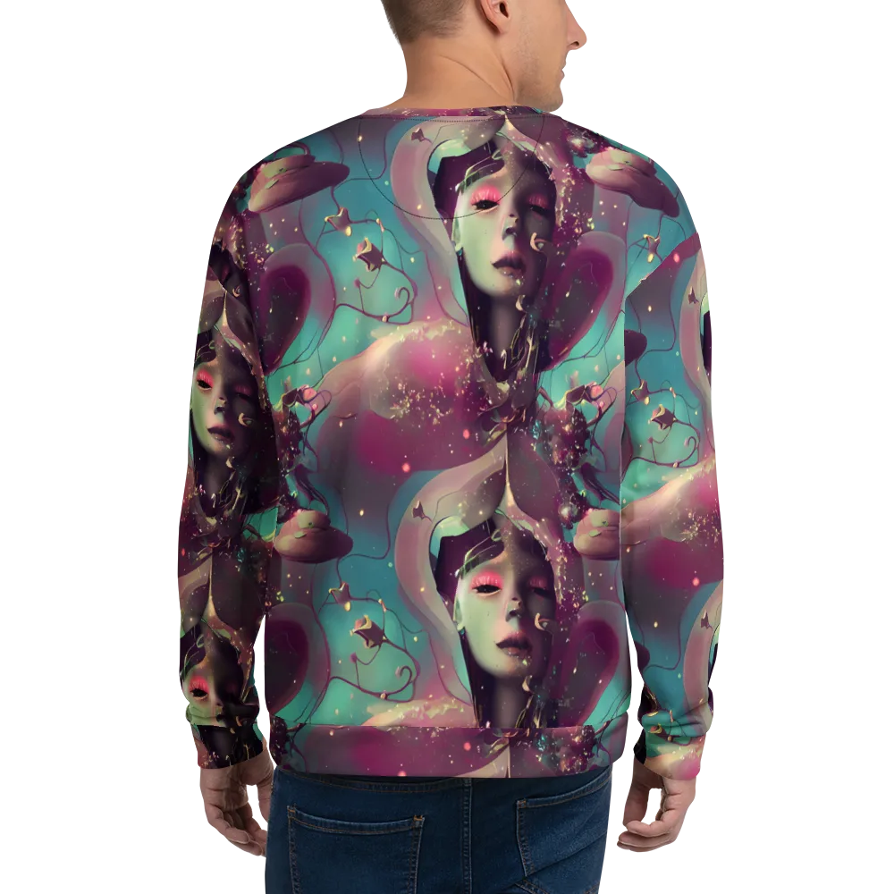 Nouveau Galaxy on Sweatshirt — Back