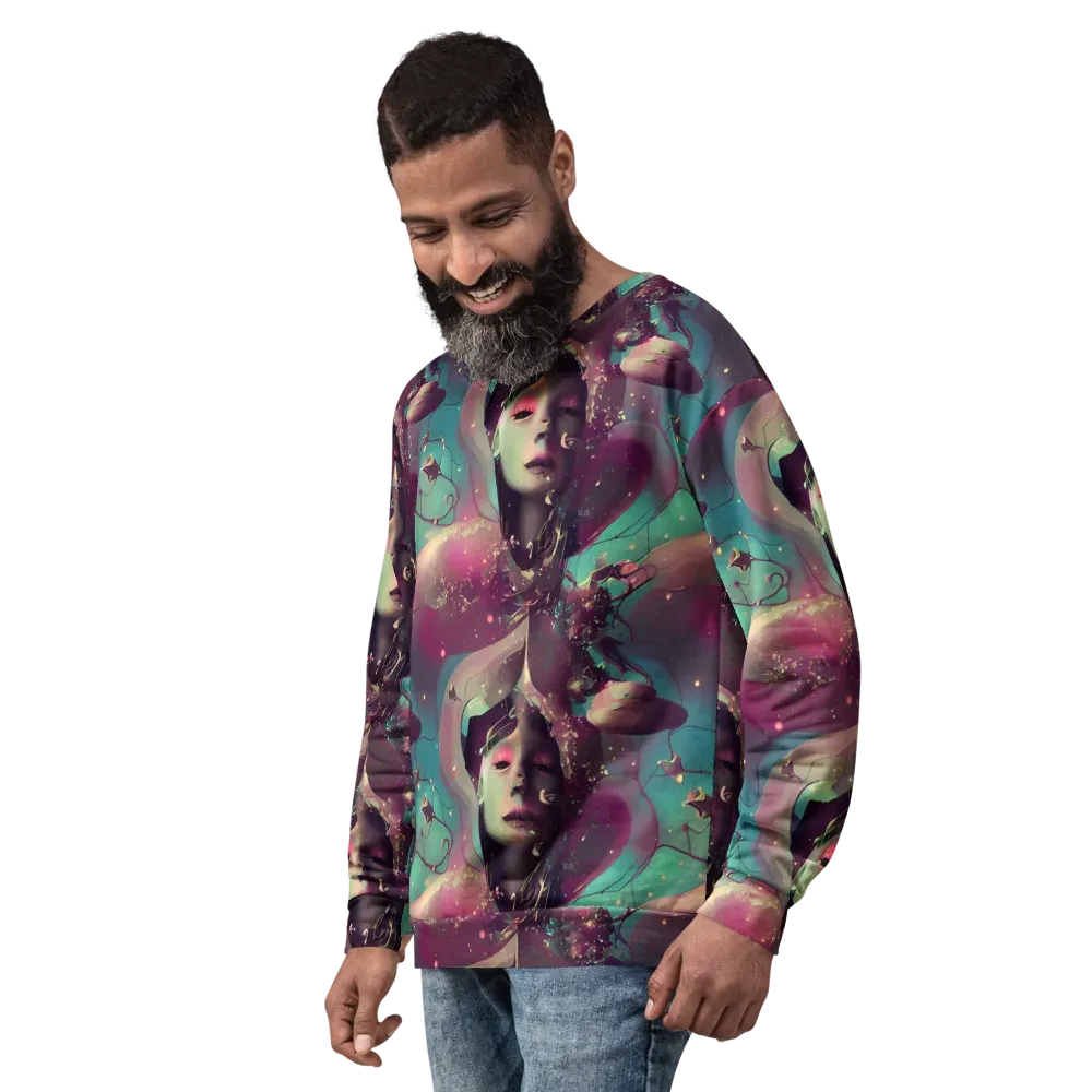 Nouveau Galaxy on Sweatshirt — Left Front