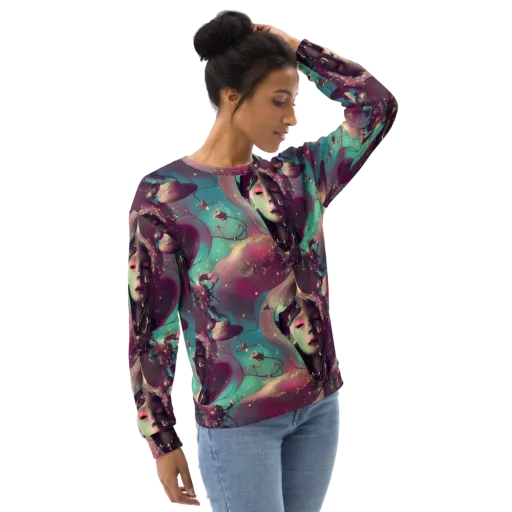 Nouveau Galaxy on a Sweatshirt