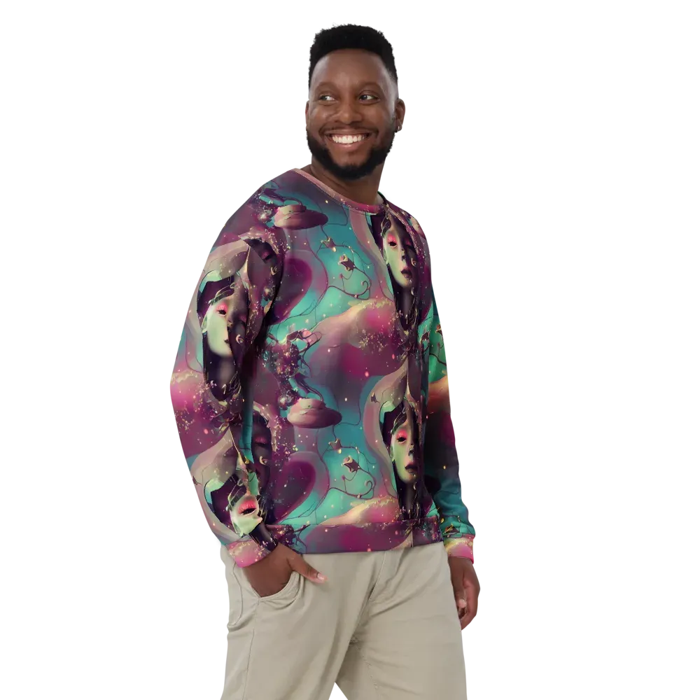 Nouveau Galaxy on Sweatshirt — Front