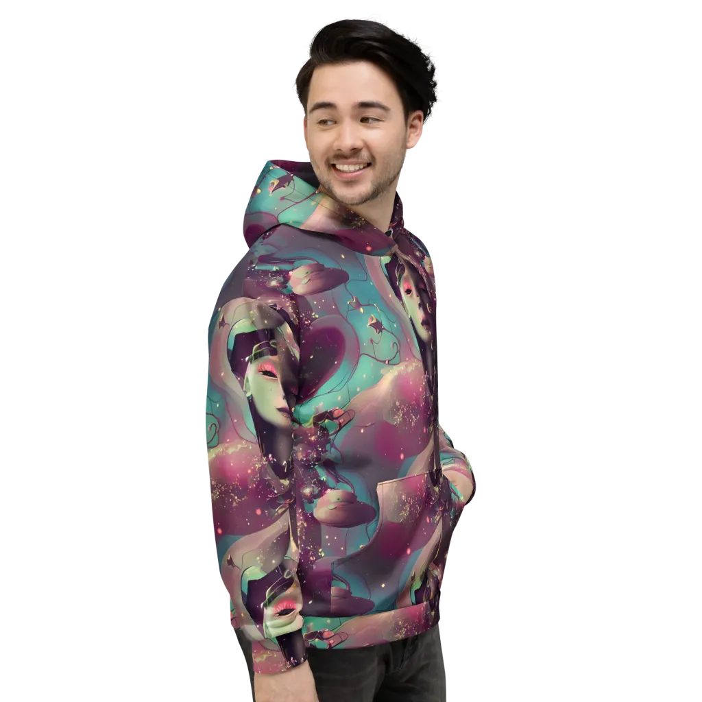 Nouveau Galaxy on Hoodie — Right