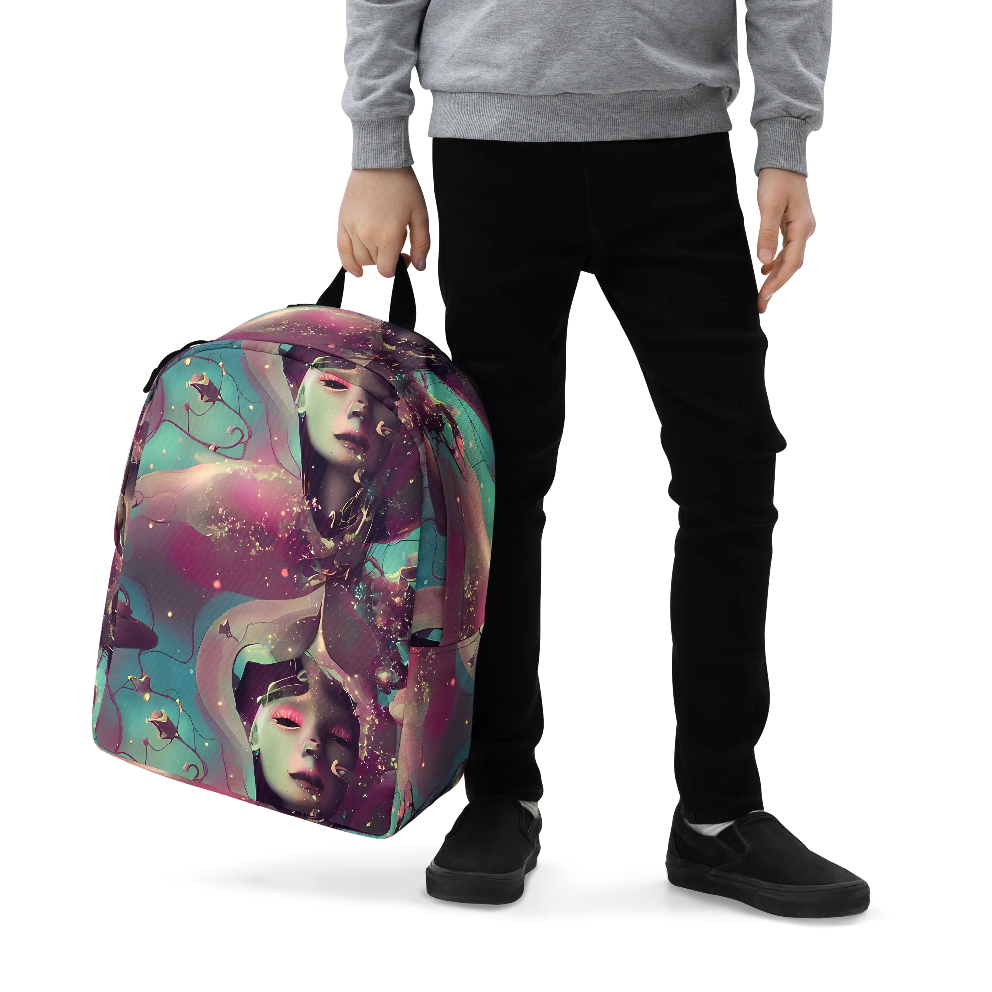 Nouveau Galaxy on Minimalist Backpack — Zoomed-in