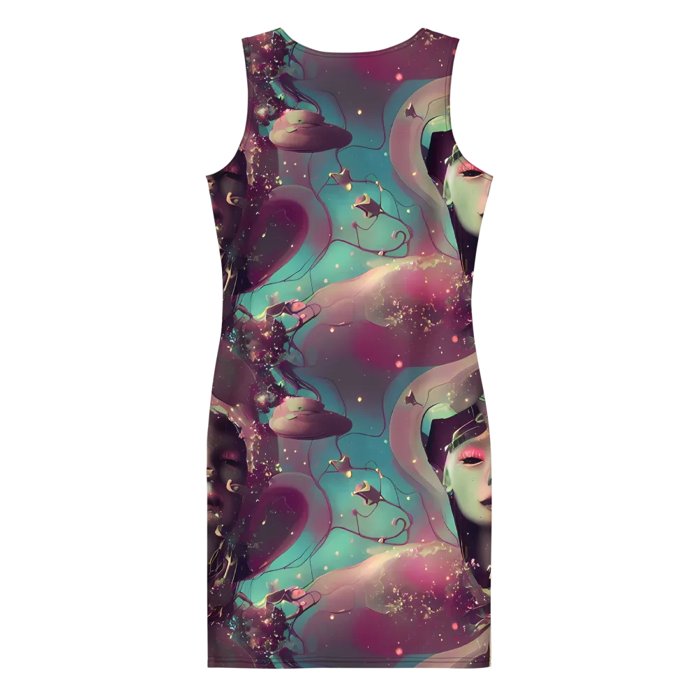 Nouveau Galaxy on Bodycon Dress — Back