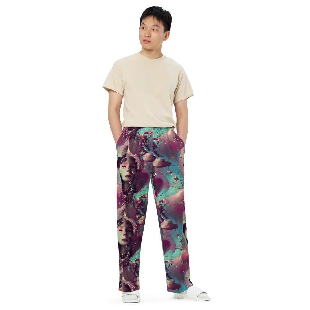 Nouveau Galaxy on Wide-Leg Pants — Front