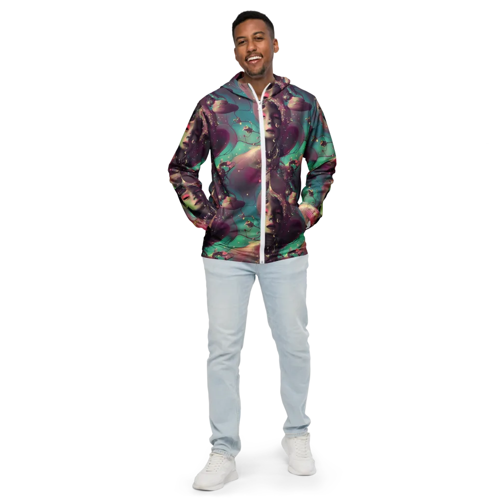 Nouveau Galaxy on Men's Windbreaker — Front