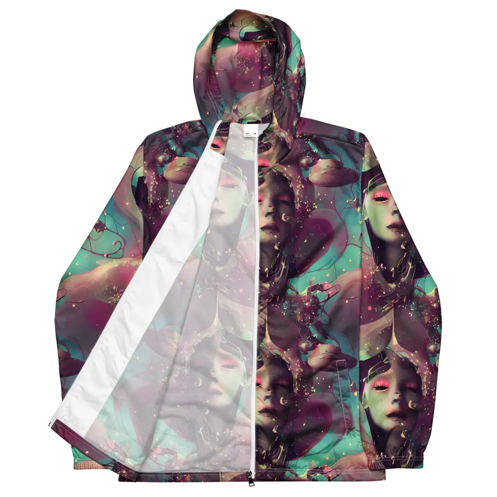 Nouveau Galaxy on Men's Windbreaker — Front