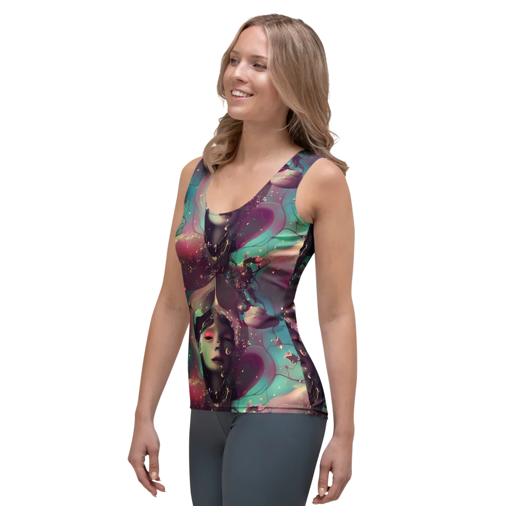 Nouveau Galaxy on Women's Tank Top — Left Front
