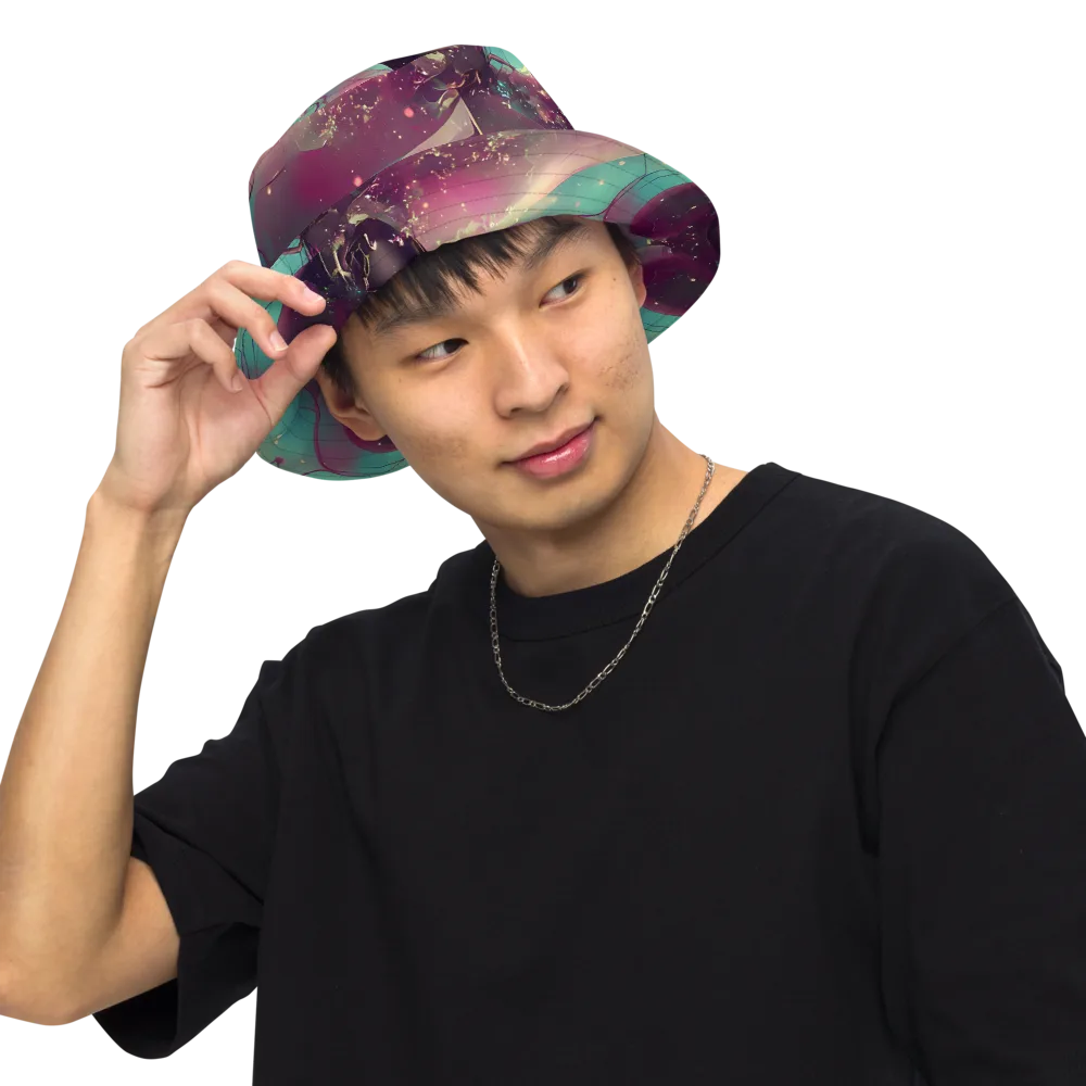Nouveau Galaxy on Reversible Bucket Hat — Front Inside