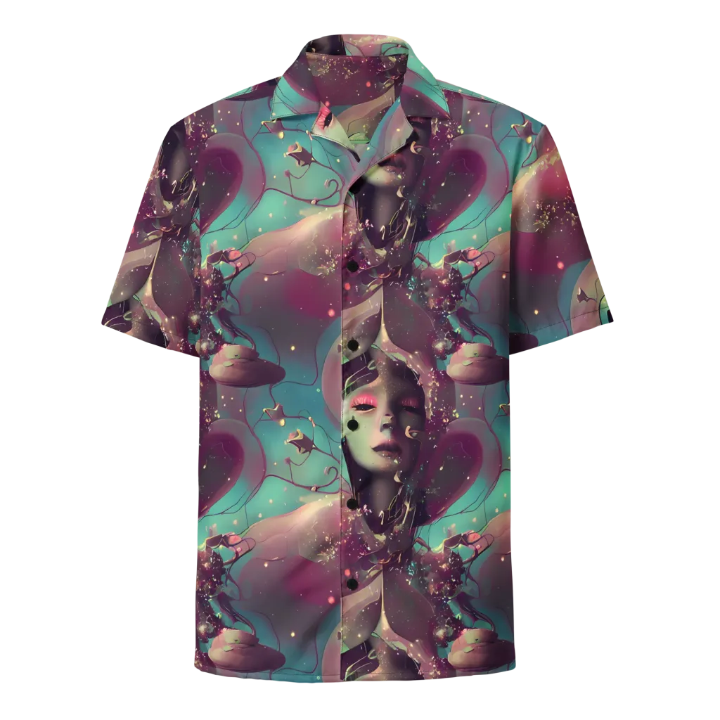 Nouveau Galaxy on Button Shirt — Front