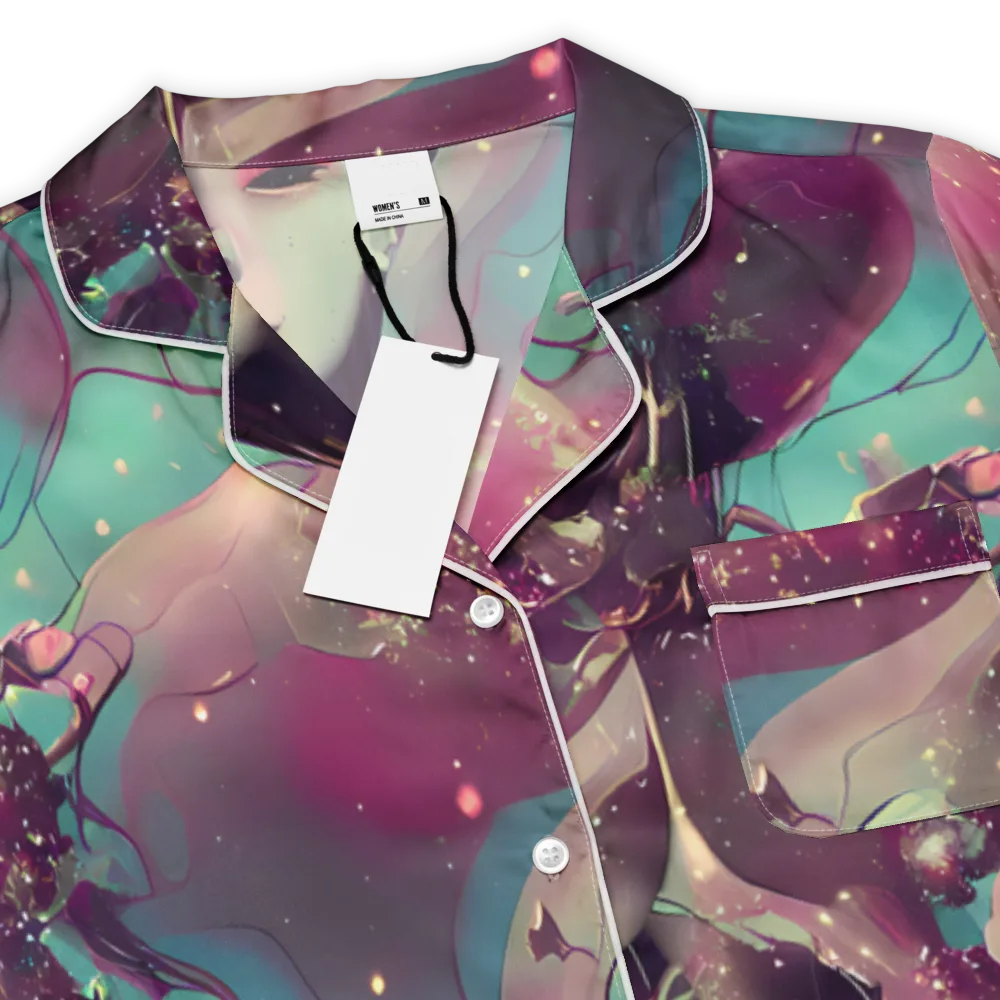 Nouveau Galaxy on Women's Short Sleeve Pajama Top — Product details