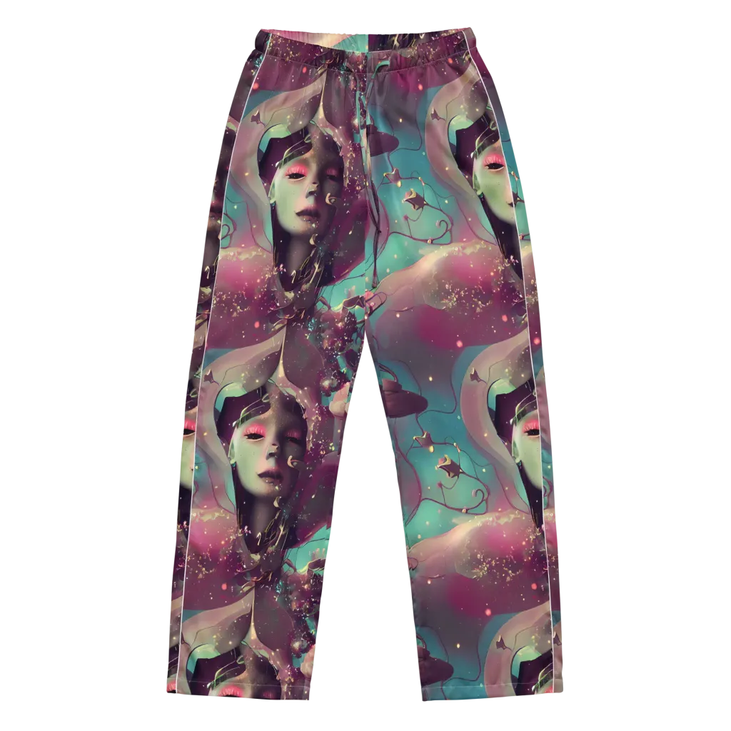 Nouveau Galaxy on Women's Pajama Pants — Front
