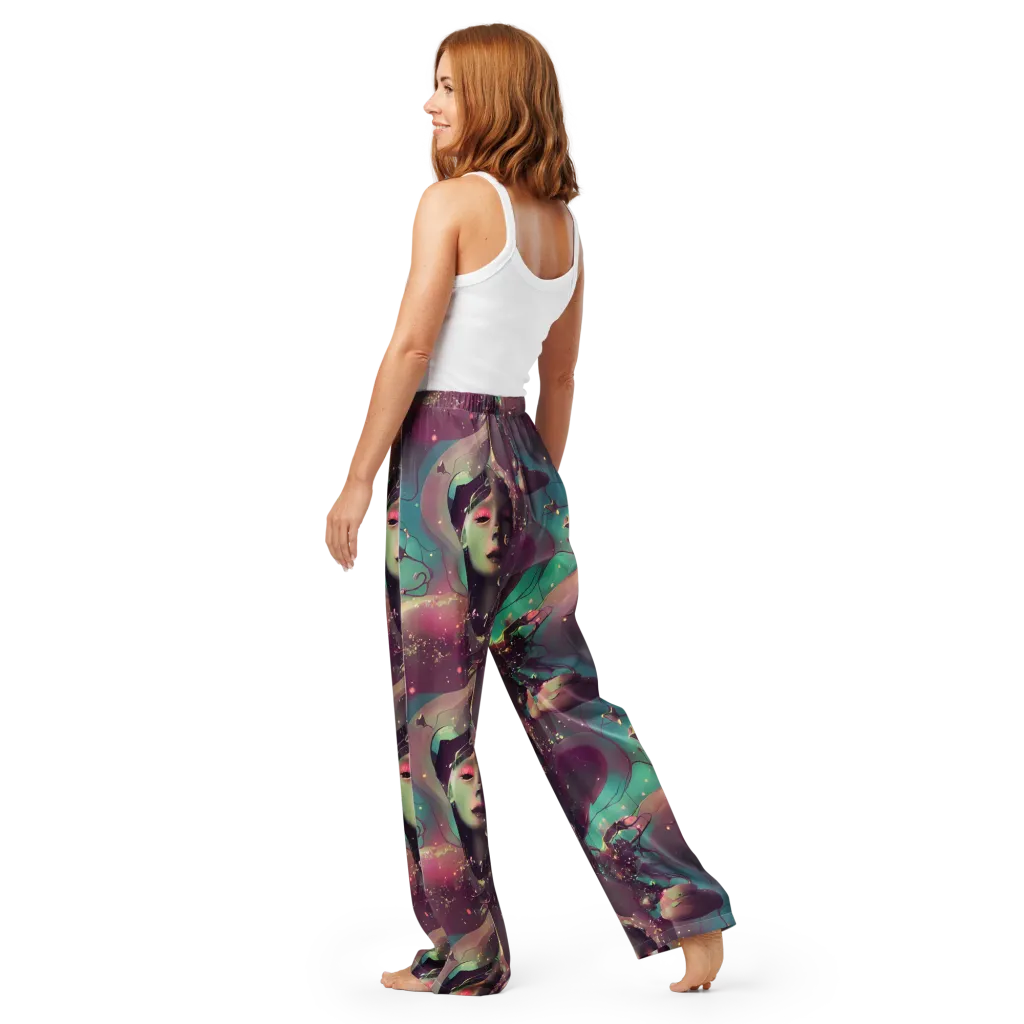 Nouveau Galaxy on Women's Pajama Pants — Back