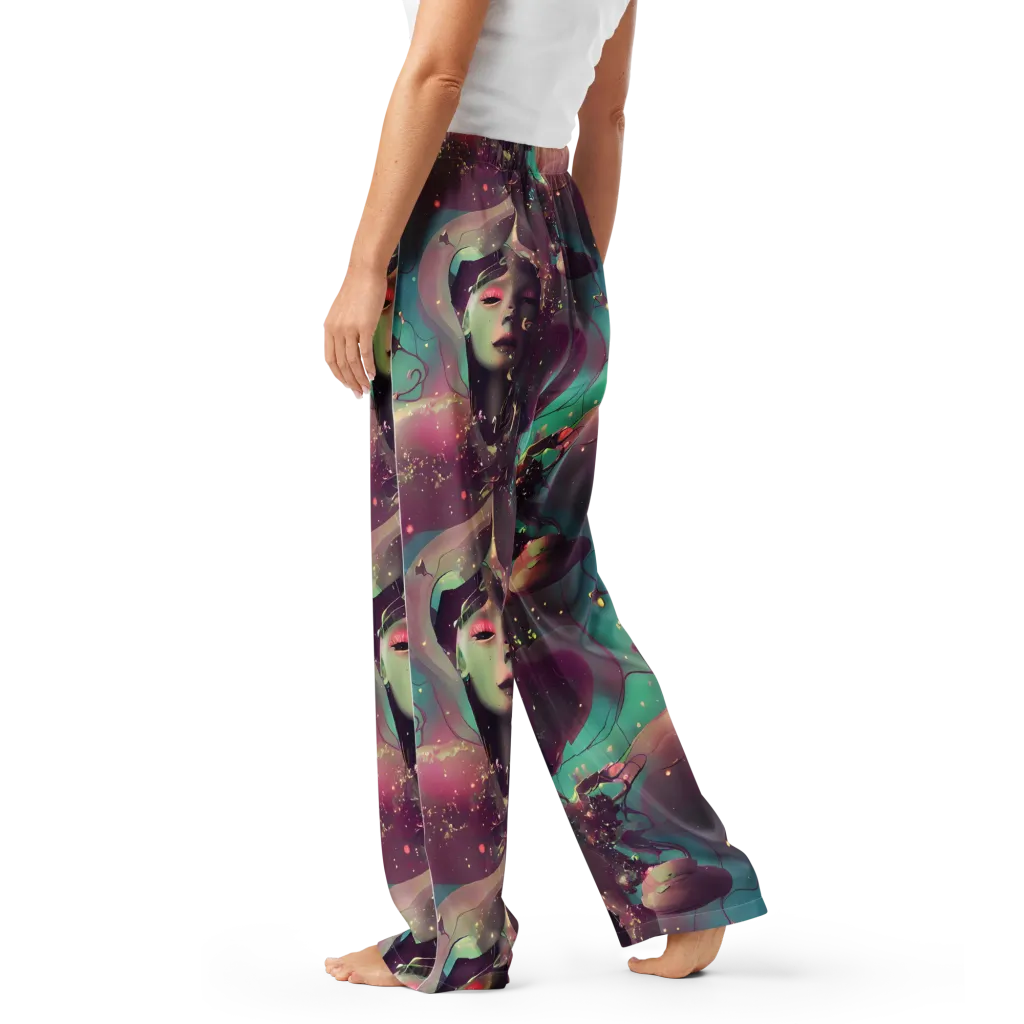 Nouveau Galaxy on Women's Pajama Pants — Left
