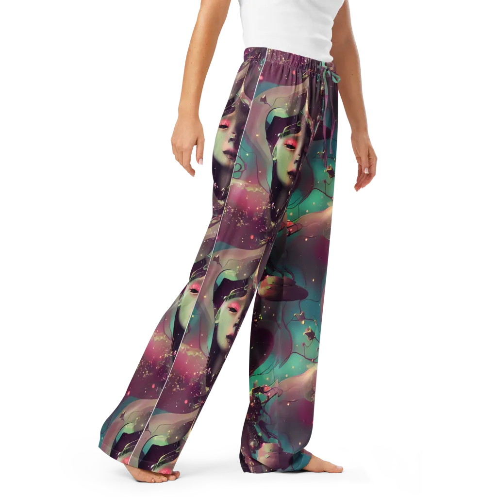 Nouveau Galaxy on Women's Pajama Pants — Right Front