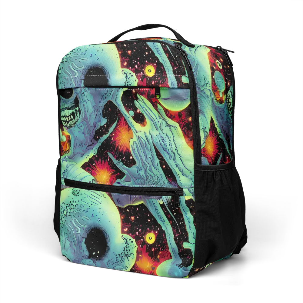 Galactic Grotesque on Utility Backpack — Left Front
