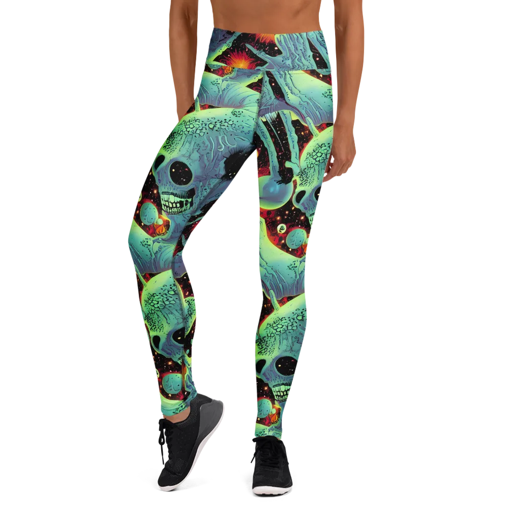 Galactic Grotesque on Yoga Leggings — Front
