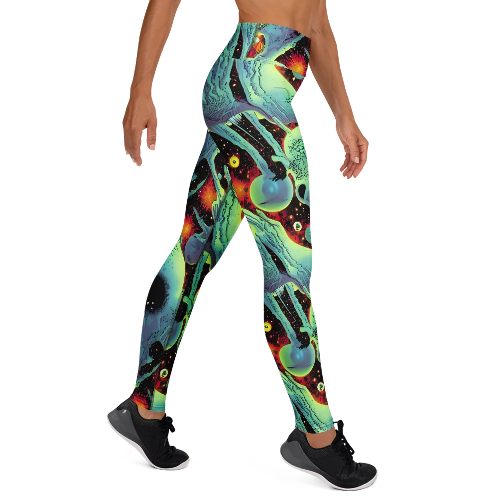 Galactic Grotesque on Yoga Leggings — Right
