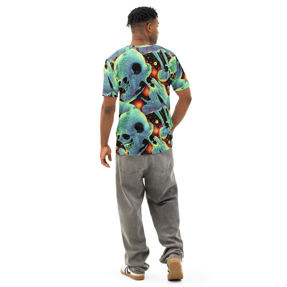 Galactic Grotesque on Men's Cotton Crew Neck T-Shirt — Back