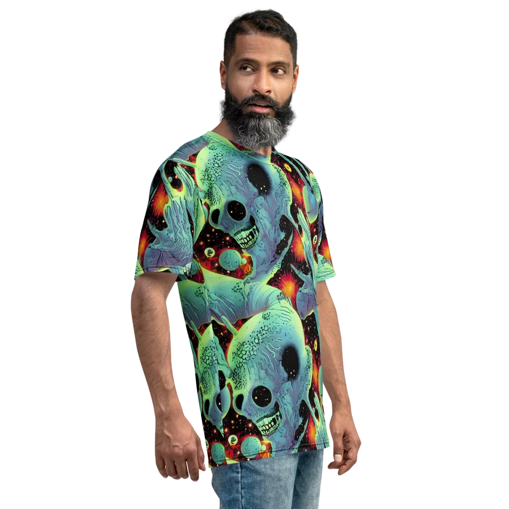 Galactic Grotesque on Men's Crew Neck T-Shirt — Right