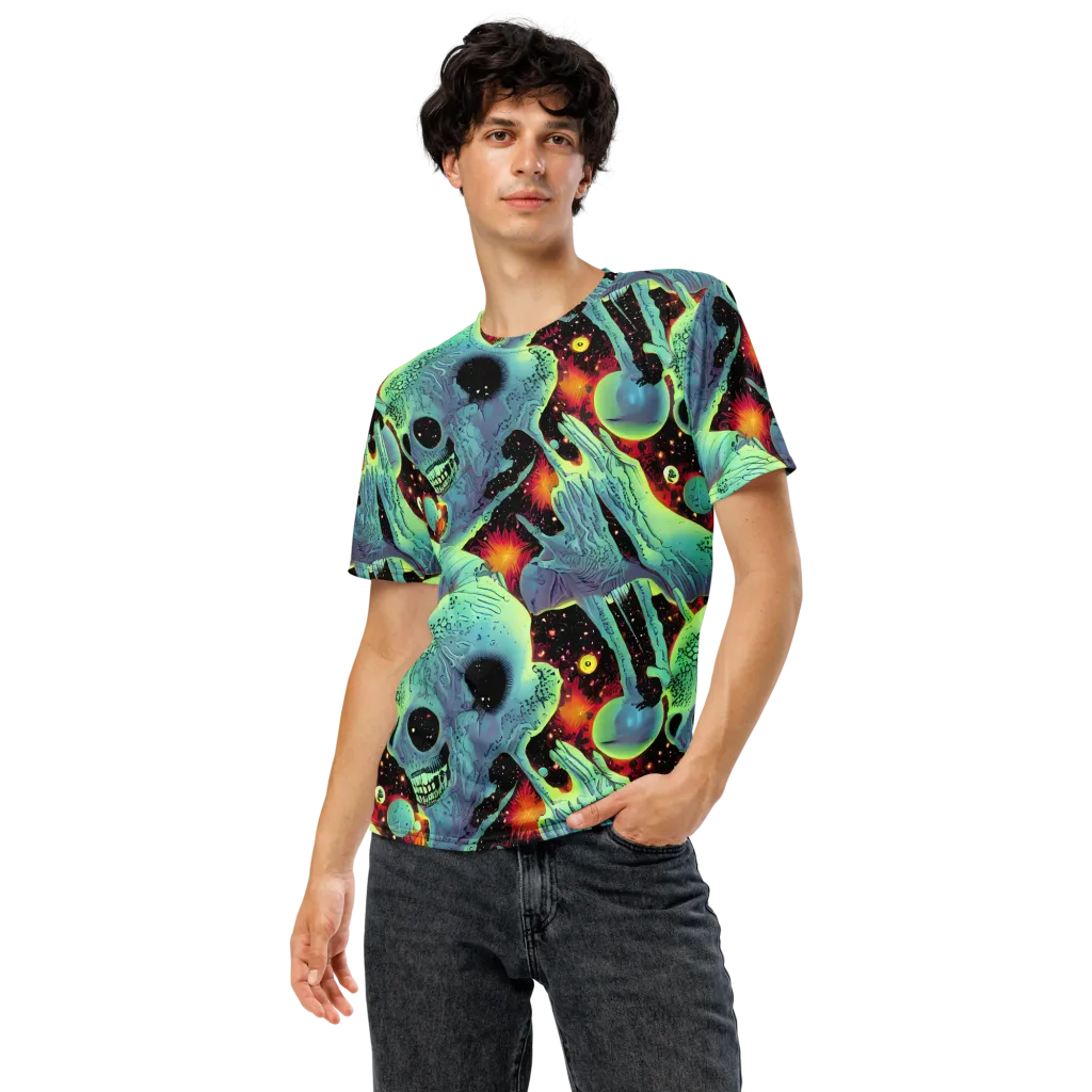 Galactic Grotesque on Men's Crew Neck T-Shirt — Front